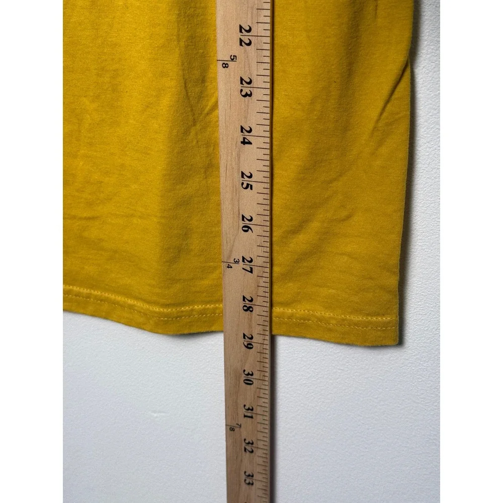 Anti Hero Skateboards Mens XL Mustard Yellow Graphic T-Shirt Crest Logo Cotton